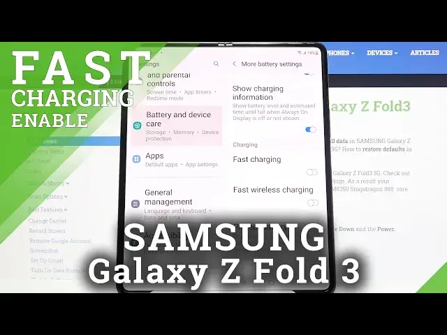 'Video thumbnail for How to Enable Fast Wireless Charging on SAMSUNG Galaxy Z Fold 3 – Recharge Phone'