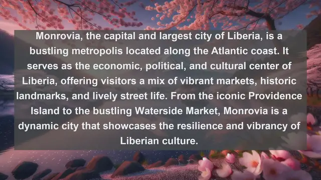 Video thumbnail for Discovering Liberia: Exploring the Top 10 Largest Cities in the West African Nation