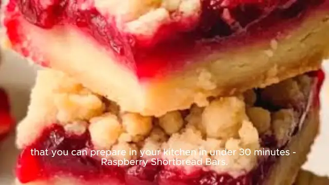 Video thumbnail for Five Ingredient Raspberry Shortbread Bars