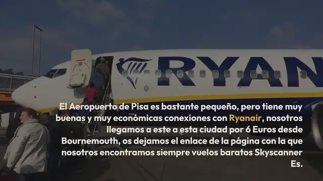 Video thumbnail for Ir del Aeropuerto de Pisa al centro de la ciudad: