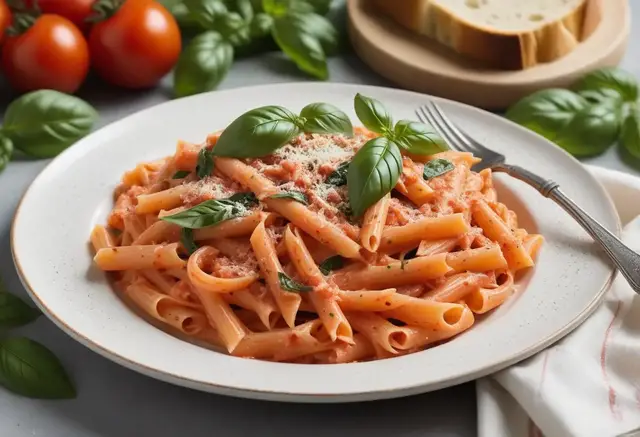 Video thumbnail for Creamy Tomato Basil Pasta