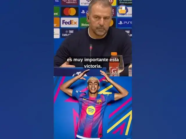 Video thumbnail for 💪🏻👑 Flick confía en Lamine Yamal para el Clásico #fcbarcelona #clásico #lamineyamal #flick