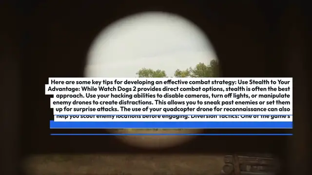 Video thumbnail for Watch Dogs 2 Combat Strategy