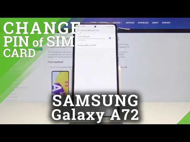 'Video thumbnail for How to Change PIN to SIM Card in SAMSUNG Galaxy A72 - Set Up SIM PIN'