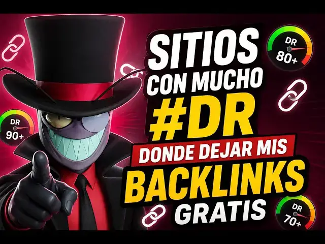 Video thumbnail for Sitios con mucho #domainauthority donde dejar mis backlinks gratis