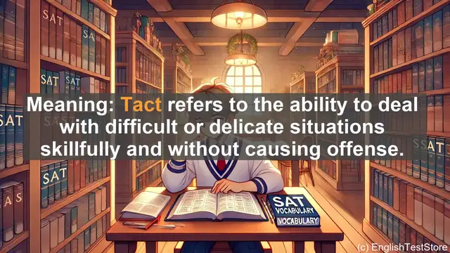 Video thumbnail for 5000 Must Know SAT Vocabulary - Tact: The Art of Skillful Communication