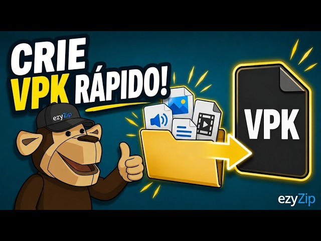Video thumbnail for 📦 Como Criar Arquivos VPK Online Grátis | Sem Instalação de Software