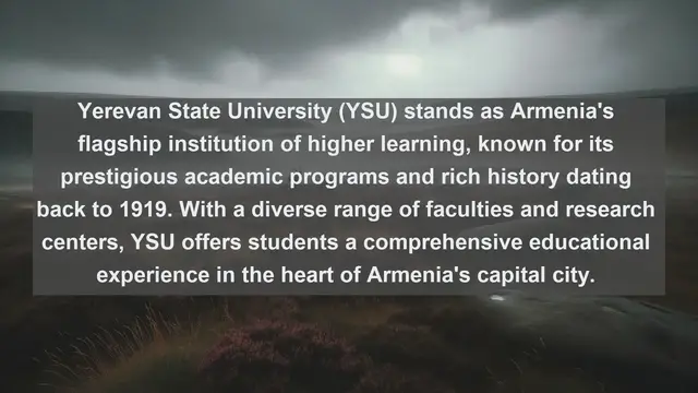 Video thumbnail for Unveiling Academic Excellence: Top 10 Universities in Armenia