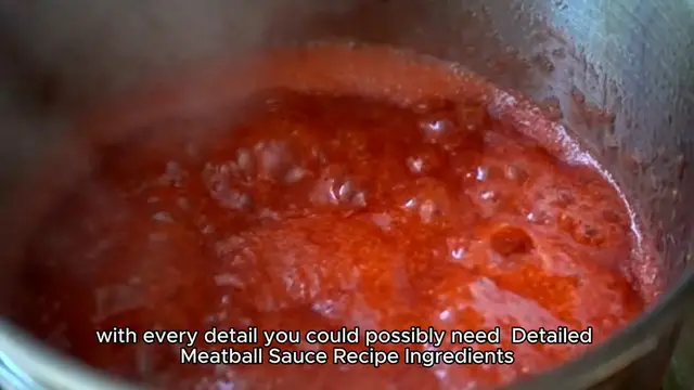 'Video thumbnail for meatball sauce recipe'
