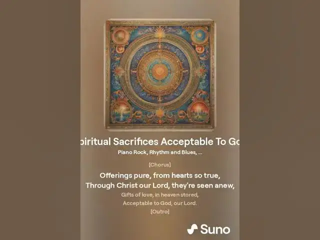 Video thumbnail for Spiritual Sacrifices Acceptable To God
