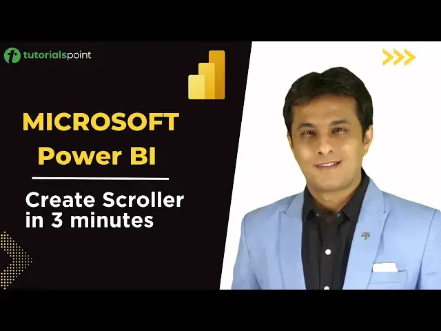 Video thumbnail for Microsoft Power BI | Create Scroller in 3 Minutes | Visual in Power BI | Tutorialspoint