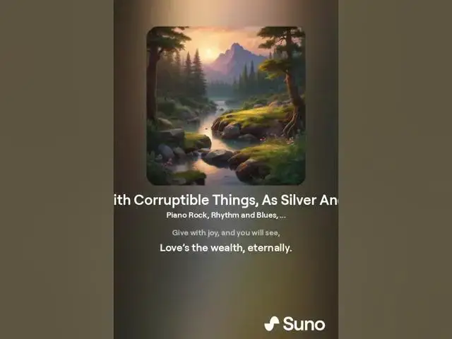 Video thumbnail for Not With Corruptible Things, As Silver And Gold