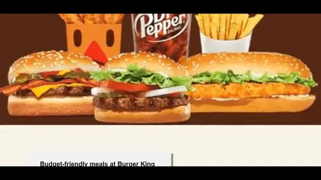 'Video thumbnail for Burger King's Budget-Friendly Meal Deals'