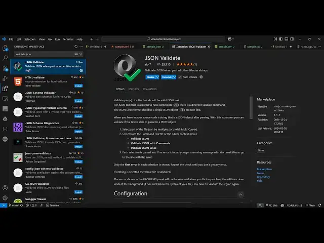 Video thumbnail for Fix & Debug Broken JSON in One Click in VSCode — Validate & Correct Instantly!
