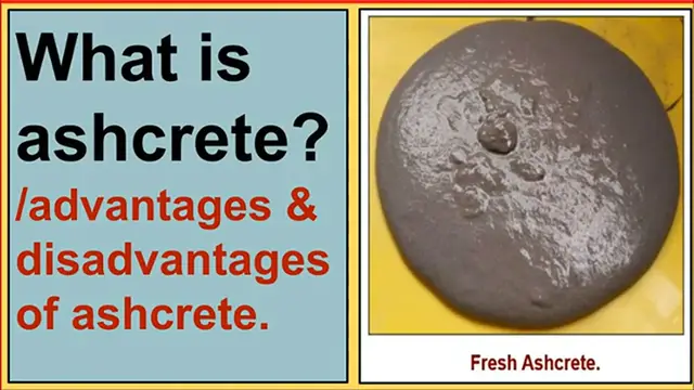 Video thumbnail for What is Ashcrete?/Advantages & disadvantages of ashcrete.