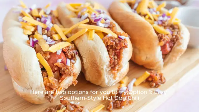 Video thumbnail for Hot dog chili recipe