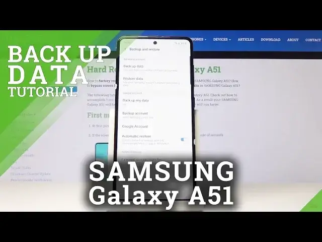 Video thumbnail for How to Activate Google Backup on Samsung Galaxy A51 – Save Your Files
