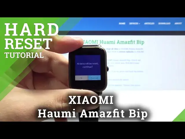 'Video thumbnail for How to Factory Reset Xiaomi Huami Amazfit Bip - Wipe Personal Data'