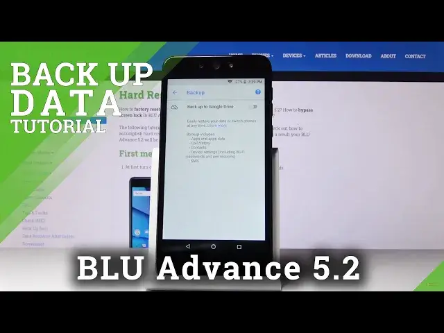 'Video thumbnail for How to Create Google Backup in BLU Advance 5.2 – Backup Account'
