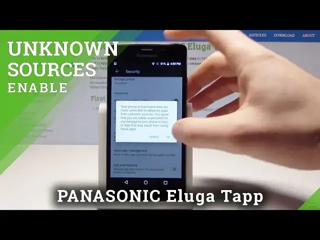 'Video thumbnail for How to Accept Unknown Sources in PANASONIC Eluga Tapp - Allow Unknown Apps'