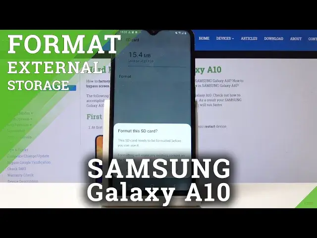 'Video thumbnail for How to Format SD Card in SAMSUNG Galaxy A10 - Erase External Storage'