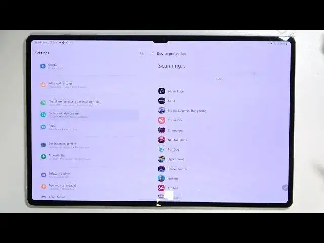 'Video thumbnail for How to perform a Virus Scan on SAMSUNG Galaxy Tab S8 Ultra?'