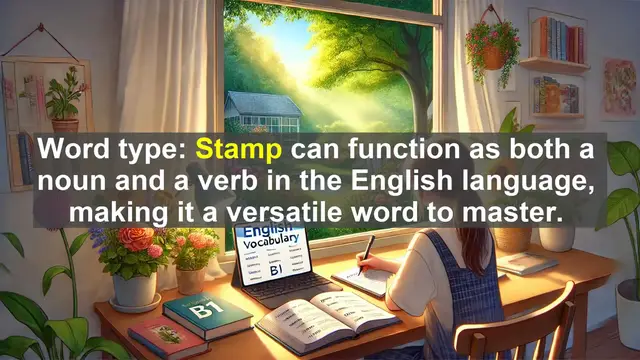 Video thumbnail for 2500 Must Know CEFR B1 Vocabulary - The Word 'Stamp': From Postage to Verb - A Language Exploration