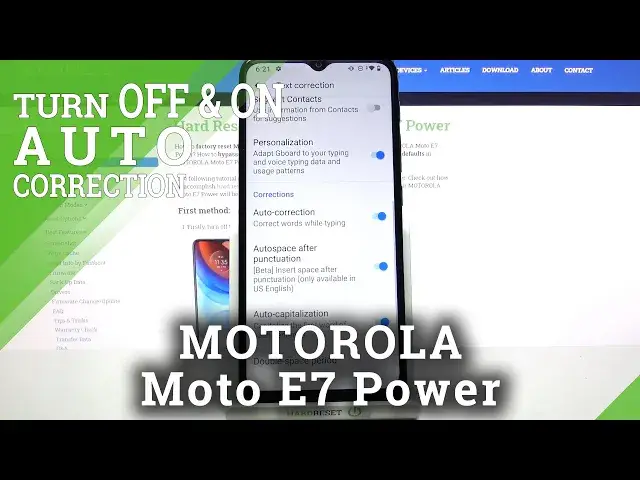 'Video thumbnail for MOTOROLA Moto E7 Power – Open Keyboard Settings / Activate Text Correction'