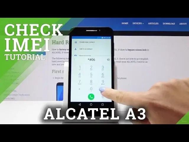 'Video thumbnail for How to Check IMEI in ALCATEL A3 - IMEI & Serial Number Info'