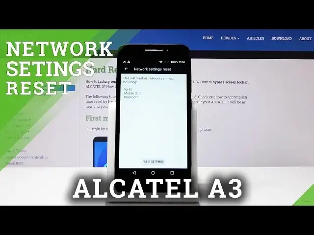 'Video thumbnail for How to Reset Network Settings in ALCATEL A3 - Restore Network Configuration'