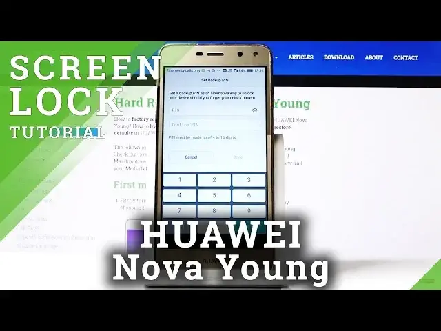 Video thumbnail for How to Add Screen Lock in HUAWEI Nova Young – PIN / Pattern