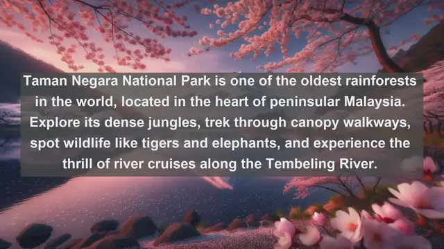 Video thumbnail for Exploring Malaysia's Breathtaking Landscapes: Top 10 Must-See Natural Wonders