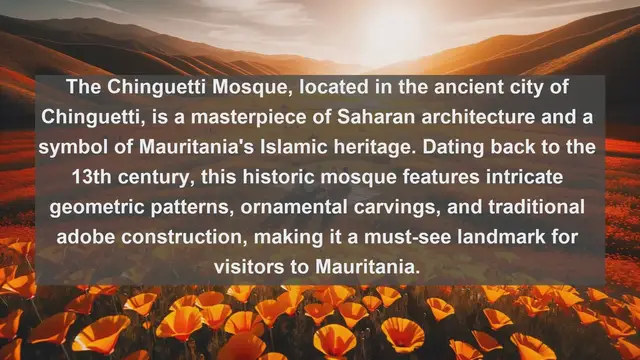Video thumbnail for Exploring Mauritania's Artistic Treasures: Top 10 Must-See Artworks
