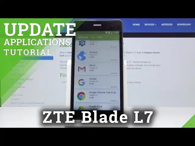 'Video thumbnail for How to Update Applications in ZTE Blade L7 – Latest App Version'