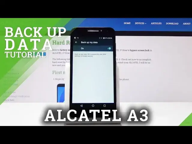 Video thumbnail for How to Backup Data in ALCATEL A3 - Enable Google Backup