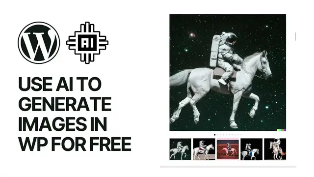 Video thumbnail for How to Use AI to Generate Images in WordPress For Free_