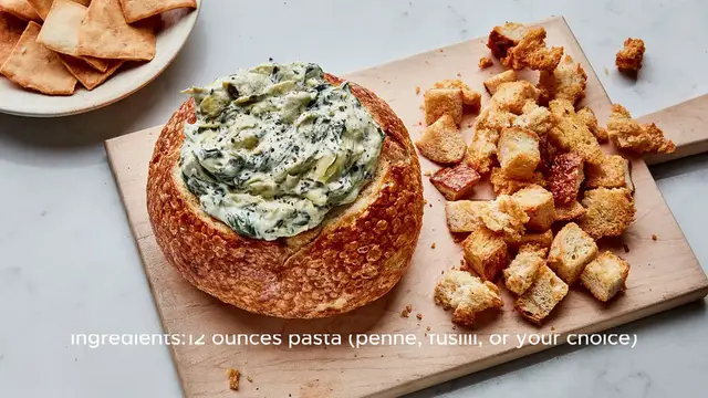 Video thumbnail for Spinach-Artichoke-Dip Pasta Recipe