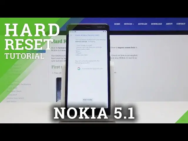 'Video thumbnail for NOKIA 5.1 Factory Reset / Master Reset / Wipe Data'