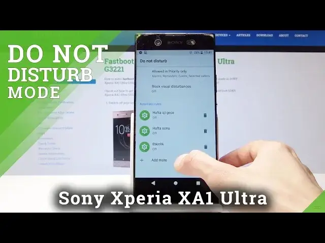 Video thumbnail for How to Set Up Silent Mode in Sony Xperia XA1 Ultra - Enable DND Mode / Do Not Disturb