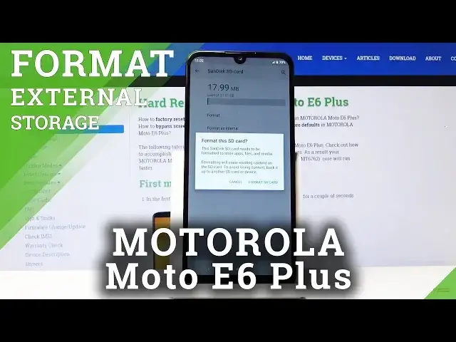 'Video thumbnail for How to Erase SD Card in Motorola Moto E6 Plus - Format Micro SD Card'