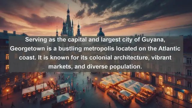 Video thumbnail for Exploring the Largest Cities of Guyana - Top 10 Countdown!