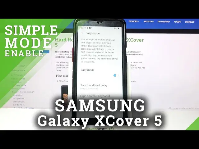 'Video thumbnail for How to Boot into Easy Mode in SAMSUNG Galaxy XCover 5  - Activate Easy Mode'