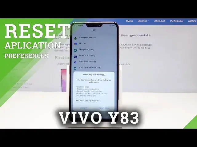 'Video thumbnail for How to Reset App Preferences in VIVO Y83'