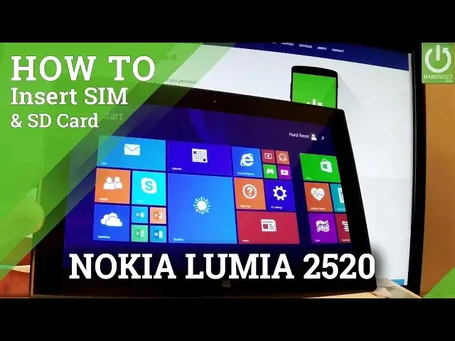 'Video thumbnail for How to Insert SIM and SD in NOKIA RX-113 Lumia 2520 - Set Up SIM & SD'