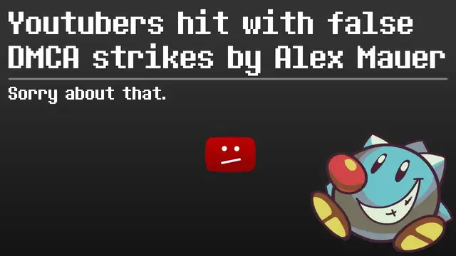 Video thumbnail for Youtubers hit with DMCA strikes by Alex Mauer for playing Starr Mazer DSP