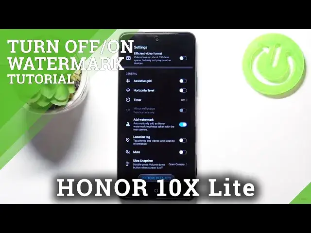 Video thumbnail for How to Turn On / Off Camera Watermark in Honor 10X Lite – Watermark Settings