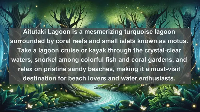 Video thumbnail for Unveiling the Natural Beauty of the Cook Islands: Top 10 Must-Visit Landscapes