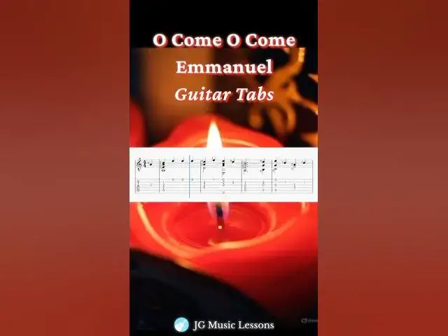 Video thumbnail for O Come O Come Emmanuel guitar tabs 🎸🎄