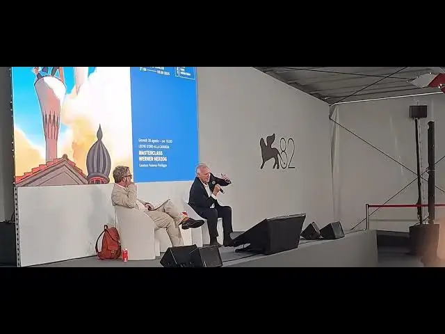 Video thumbnail for Venice Film Festival, interview with director Werner Herzog