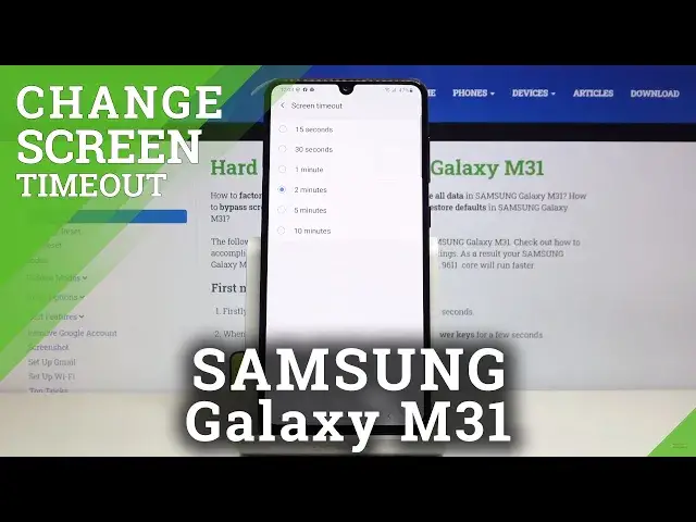 'Video thumbnail for How to Set Screen Timeout in SAMSUNG Galaxy M31 – Find Blackout Settings'